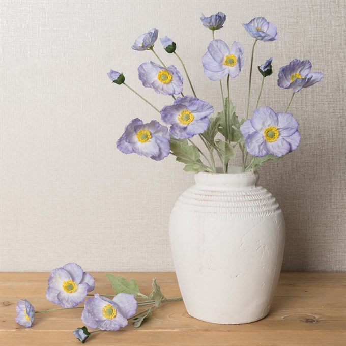 Faux Icelandic Poppy Spray Lavender