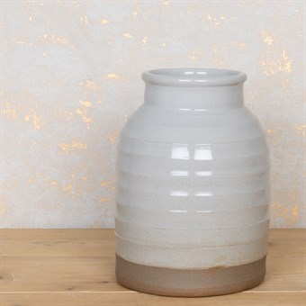 Eva Glazed Pottery Vase Wide 31cm