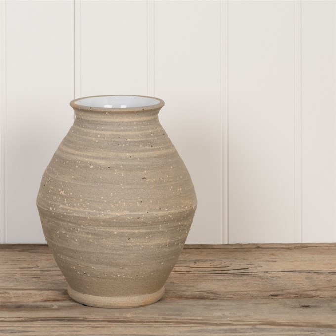 Liv Natural Ceramic Vase 22cm