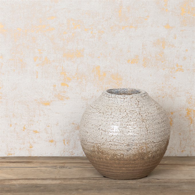 Eden Glazed Pottery Vase 19cm