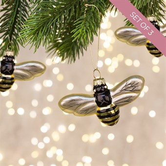 Set of 3 Bumble Bee Tree Decorations