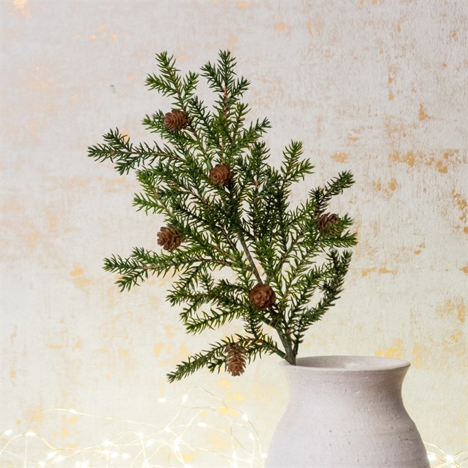 Faux Fine Pine with Pinecones