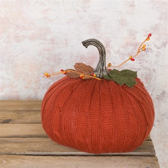 Autumn Knitted Pumpkin Rust
