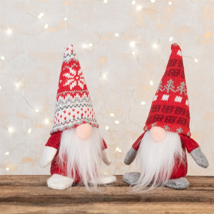 Pair of Knitted Hat Mini Gonks
