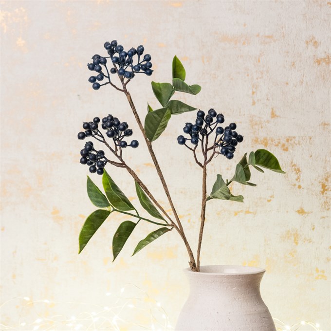 Faux Berry Spray Blue