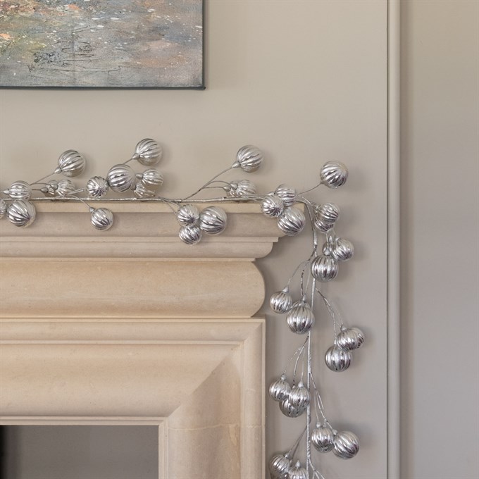 Silver Bauble Garland