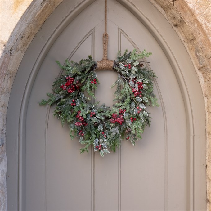 Faux Folkingham Sparkle Jute Wreath