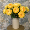 Faux Chrysanthemum Yellow