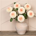 Faux Pom Pom Dahlia Peach