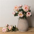 Faux Garden Peony Spray Light Pink