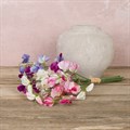 Faux Sweet Pea Bunch of 6 Stems