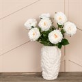 Faux Rose Stem White