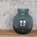 Recycled Bubble Vase Blue 25cm