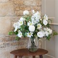 Hydrangea, Daisy & Skimmia Arrangement
