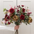Faux Autumn Mulberry & Dahlia Bouquet