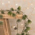 Faux Frosty Ming Pine Garland