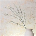Faux Leaf & Pearl Spray