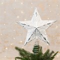 Patterned Star Tree Topper White