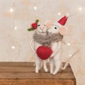 Felt Mouse Couple Decoration