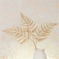 Metallic Faux Fern Gold