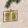 Glass Christmas Book Hanging Decoration
