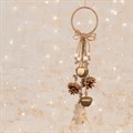 Rustic Bells & Pinecone Hanging Decoration
