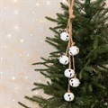 Metal Christmas Bell Hanger White 50cm