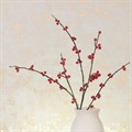 Faux Iced Berry Stem Red