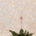 Rose Gold Glittered Butterfly Tree Topper