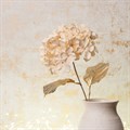 Faux Hydrangea Cream & Rose Gold