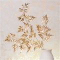 Metallic Faux Leaf Stem Gold