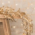 Metallic Faux Leaf Garland Gold