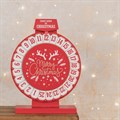 Wooden Christmas Countdown Wheel