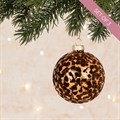 3 Glass Brown Aiyana Christmas Baubles