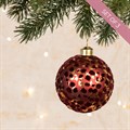 3 Glass Burgundy Zanthe Christmas Baubles