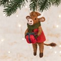 Felt Mr Highland Cow Hanging Decoration