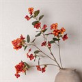 ECO Faux Autumn Hydrangea Spray, Burnt Orange