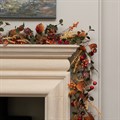 Autumn Faux Daisy & Berry Garland