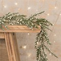 Frosted Faux Cyprus Berry Garland White