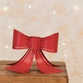 Metal Red Bow Candle Holder