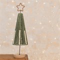 Green Rope Christmas Tree with Beads 51cm