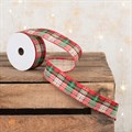 Red & Green Tartan Ribbon 1.5"