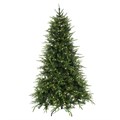 7ft Pre-Lit English Pine Artificial Christmas Tree